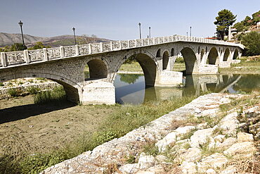 Gorica Bridge in Berat, Albania, Europe