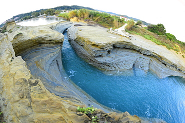 Famous Channel of Love (Canal D'Amour) in Sidari, Corfu, Greek Islands, Greece, Europe