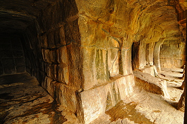 Panchapandava Cave Temple, UNESCO World Heritage Site, Mahabalipuram, Tamil Nadu, India, Asia