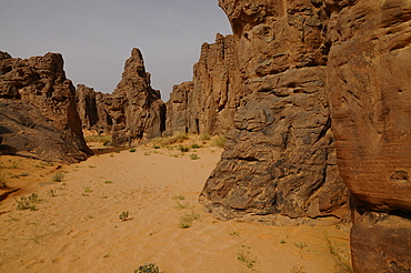 Bizarre world of strange rock formations of Meghedet (Magatgat) (Meggedet), Fezzan, Libya, North Africa, Africa