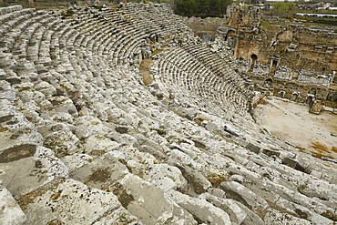 Ancient City of Hierapolis, Pamukkale, UNESCO World Heritage Site, Anatolia, Turkey, Asia Minor, Asia