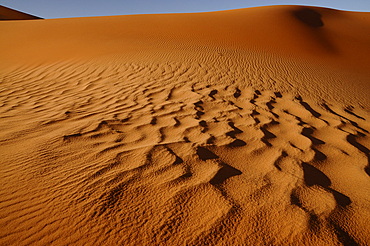 Picturesque orange Dunes of Ubari, Sahara Desert, Libya, North Africa, Africa