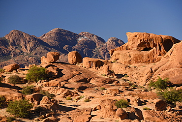 Rock formations around Tafraout, Morocco, North Africa, Africa