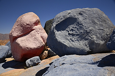 Painted rocks around Tafraoute, Morocco