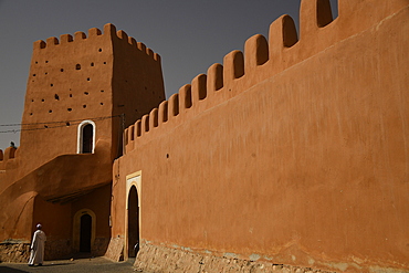 City walls around medina in Tiznit, Morocco