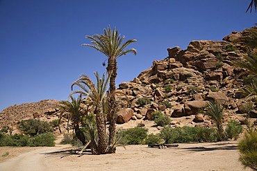Rock formations around Tafraoute, Morocco