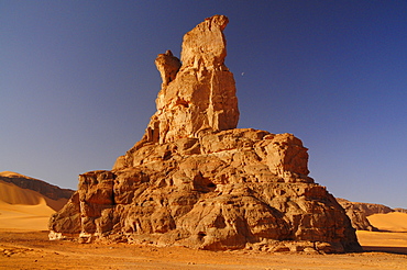 Rock formation in Tadrart, Sahara desert, Algeria, Africa