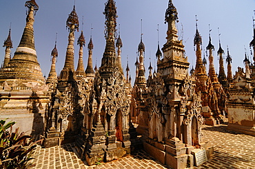 The pagodas of Kakku, Shan State, Myanmar, Asia