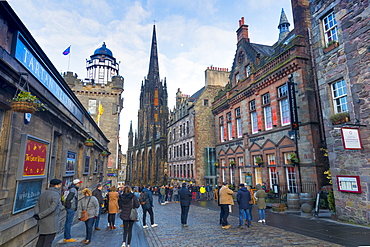 Castlehill, The Royal Mile, Old Town, Edinburgh, Lothian, Scotland, United Kingdom, Europe