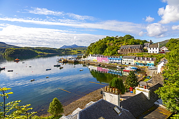 Portree Harbour, Isle of Skye, Inner Hebrides, Highlands and Islands, Scotland, United Kingdom, Europe