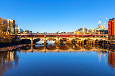 King George V Bridge, River Clyde, Glasgow, Scotland, United Kingdom, Europe