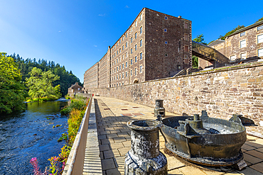 New Lanark, UNESCO World Heritage Site, Lanarkshire, Scotland, United Kingdom, Europe