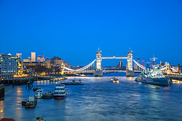 Tower Bridge, River Thames, London, England, United Kingdom, Europe