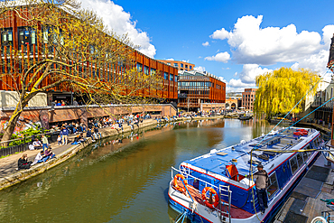 Camden Lock Area, canal boat, Regent's Canal, London, England, United Kingdom, Europe