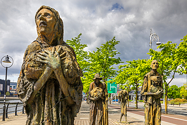 Famine Memorial, Custom House Quay, Dublin, Republic of Ireland, Europe