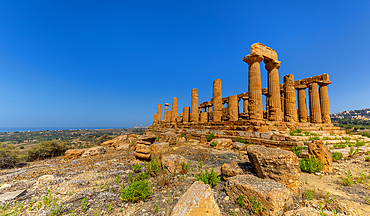 Temple of Hera, Valle dei Templi (Valley of Temples), UNESCO World Heritage Site, Hellenic architecture, Agrigento, Sicily, Italy, Mediterranean, Europe