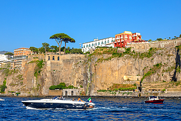 Pleasure boats, Sorrento, Bay of Naples, Campania, Italy, Mediterranean, Europe