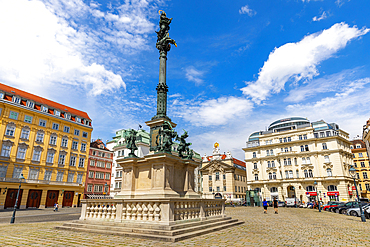 Mariensaule (Marian column), Am Hof square, Vienna, Austria, Europe