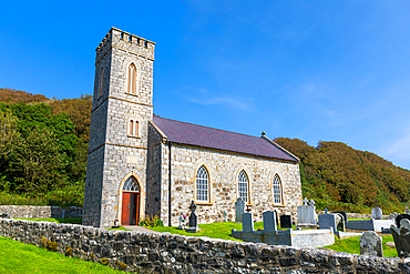 St. Thomas' Parish Church, Interior view, Rathlin Island, County Antrim, Ulster, Northern Ireland, United Kingdom, Europe