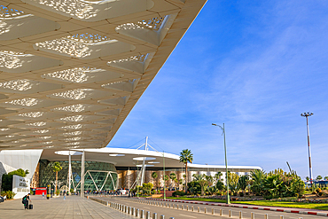 Marrakesh Airport entrance, (Marrakech), Morocco, North Africa, Africa