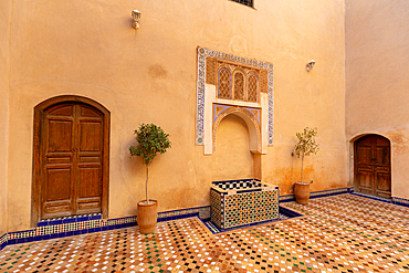 Bahia Palace, Marrakesh, (Marrakech), UNESCO World Heritage site, Morocco, North Africa, Africa