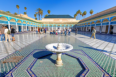 Bahia Palace, Marrakesh, (Marrakech), UNESCO World Heritage site, Morocco, North Africa, Africa