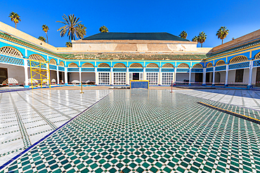 Bahia Palace, Marrakesh, (Marrakech), UNESCO World Heritage site, Morocco, North Africa, Africa