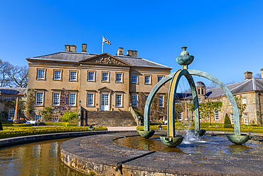 Dumfries House, Mahtouz fountain and garden, Cumnock, East Ayrshire, Scotland, United Kingdom, Europe