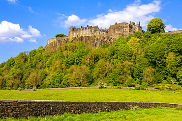 Stirling Castle, stone wall, Stirlingshire, Scotland, United Kingdom, Europe