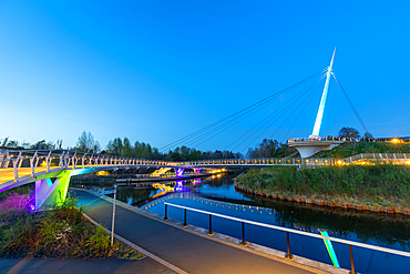 Stockingfield Bridge, Forth and Clyde Canal, Glasgow, Scotland, United Kingdom, Europe