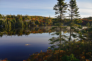 Peggy's Cove Conservation Area in Autumn, Nova Scotia, Canada, North America