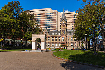 Halifax City Hall and Grand Parade, Downtown Halifax, Nova Scotia, Canada, North America