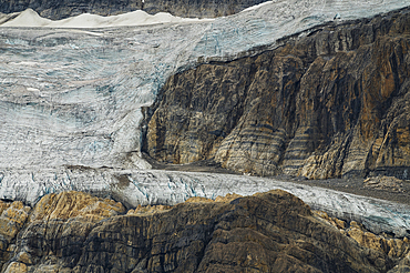 Crowfoot Glacier, Bow Lake, Banff National Park, UNESCO World Heritage Site, Canadian Rockies, Alberta, Canada, North America