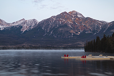 Pyramid Mountain, Jasper National Park, UNESCO World Heritage Site, Alberta, Canadian Rockies, Canada, North America