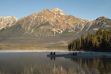 Pyramid Mountain, Jasper National Park, UNESCO World Heritage Site, Alberta, Canadian Rockies, Canada, North America