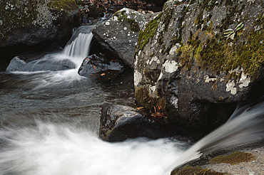 Roaring Creek waterfalls, Appalachian Trail, Blue Ridge Mountains, North Carolina, United States of America, North America