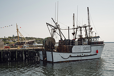 Boats and Docks, Lunenburg Harbourfront, Nova Scotia, Canada