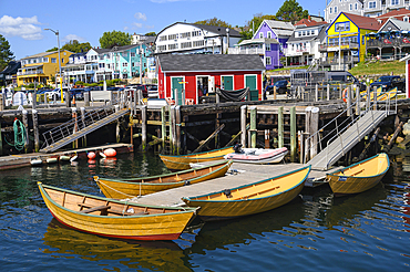 Boats and Docks, Lunenburg Harbourfront, Nova Scotia, Canada