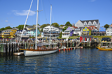 Boats and Docks, Lunenburg Harbourfront, Nova Scotia, Canada