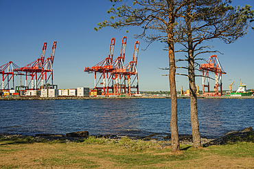 Shipping port near Point Pleasant Park, Halifax, Nova Scotia, Canada