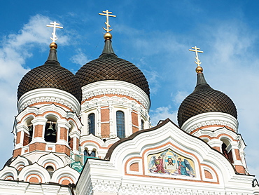 Alexander Nevsky Cathedral (Russian Orthodox), Toompea (Upper Town), UNESCO World Heritage Site, Tallinn, Estonia, Baltics, Europe