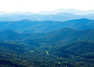 View of Blue Ridge Mountains, North Carolina, United States of America, North America