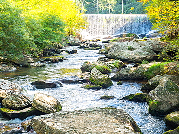 Waterfall, Blowing Rock, North Carolina, United States of America, North America