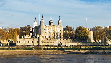 Panorama of Tower of London, UNESCO World Heritage Site, London, England, United Kingdom, Europe