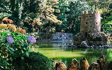 Valley of the Lakes at the Park of Pena, Sintra, UNESCO World Heritage Site, Portugal, Europe