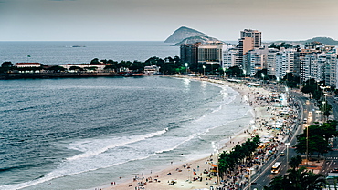 Copacabana Beach in Rio de Janeiro, UNESCO World Heritage Site, Brazil, South America