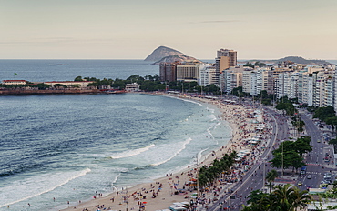 Copacabana Beach in Rio de Janeiro, UNESCO World Heritage Site, Brazil, South America