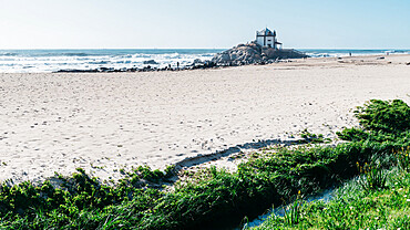 The 17th-century Capela Do Senhor Da Pedra (Chapel of the Lord of Stone) in Miramar, south of Porto, Portugal, Europe