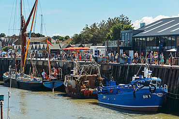 Whitstable harbour market, Whitstable, Kent, England, United Kingdom, Europe