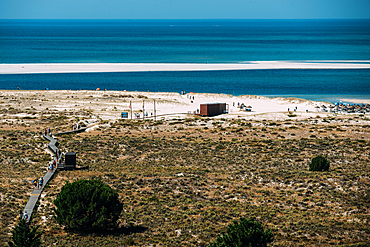 Tróia is a peninsula located in Grândola Municipality (parish of Carvalhal) , Portugal, next to the Sado River estuary. Tourism is the peninsula's main economic activity due to its long beaches facing the Atlantic